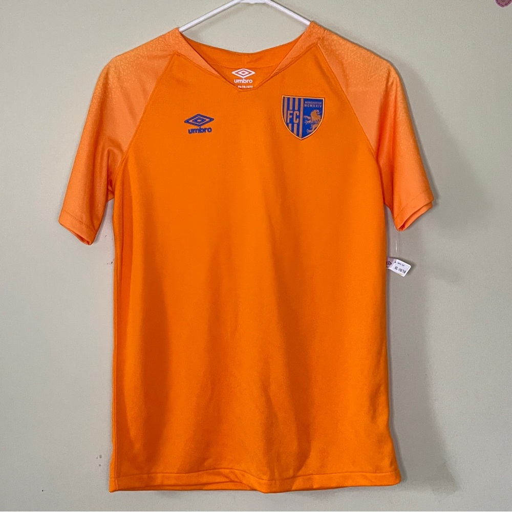 Umbro Manchester FC Orange Kids Soccer Jersey
